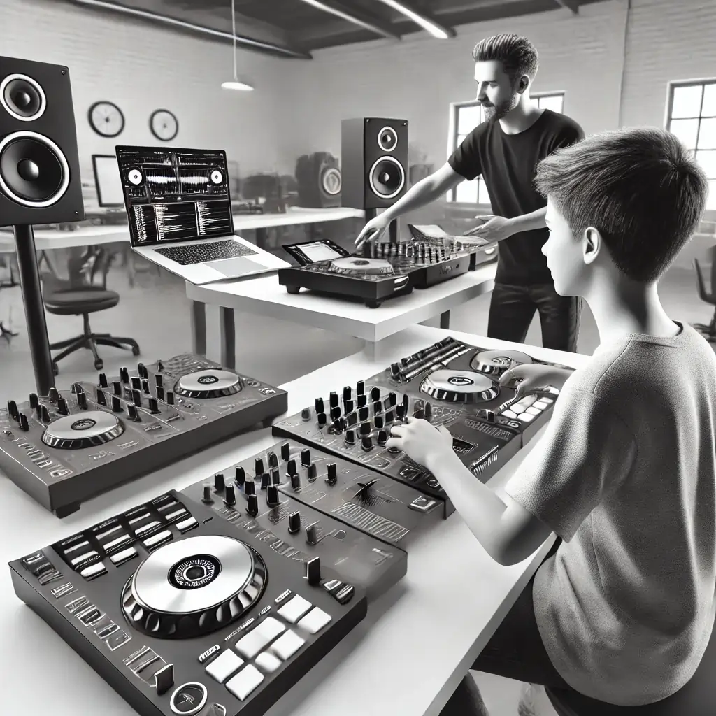 Training in DJing and Music Production